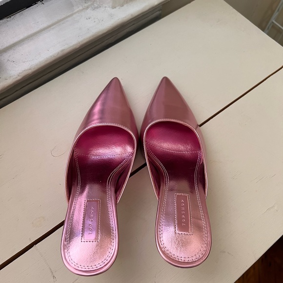 Topshop metallic pink mules size 39 - Picture 6 of 9